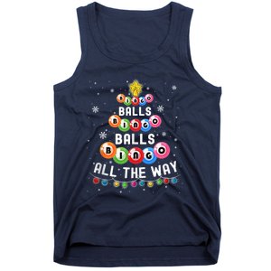 Bingo Balls Bingo All The Way Christmas Tree Funny Xmas Classic Tank Top