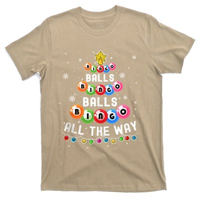 Bingo Balls Bingo All The Way Christmas Tree Funny Xmas Classic T-Shirt