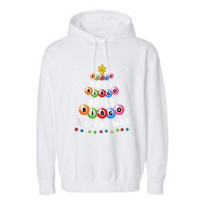 Bingo Balls Bingo All The Way Christmas Tree Funny Xmas Classic Garment-Dyed Fleece Hoodie