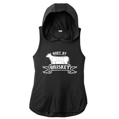 Body By Briskegift Barbecue Grill Or Grilling Gift Ladies PosiCharge Tri-Blend Wicking Draft Hoodie Tank