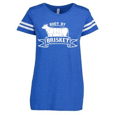 Body By Briskegift Barbecue Grill Or Grilling Gift Enza Ladies Jersey Football T-Shirt