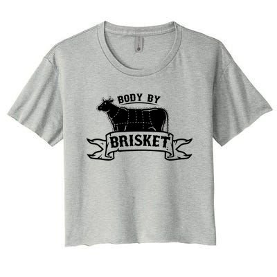 Body By Briskegift Barbecue Grill Or Grilling Gift Women's Crop Top Tee