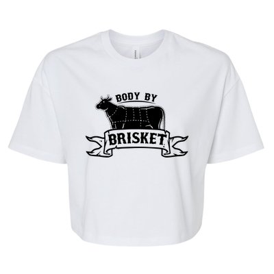 Body By Briskegift Barbecue Grill Or Grilling Gift Bella+Canvas Jersey Crop Tee