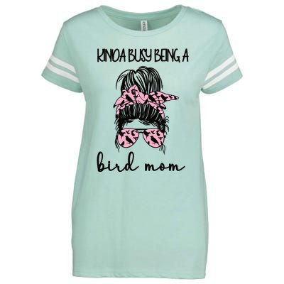 Busy Being Bird Mom Bird Owner Bird Mother Cool Gift Enza Ladies Jersey Football T-Shirt