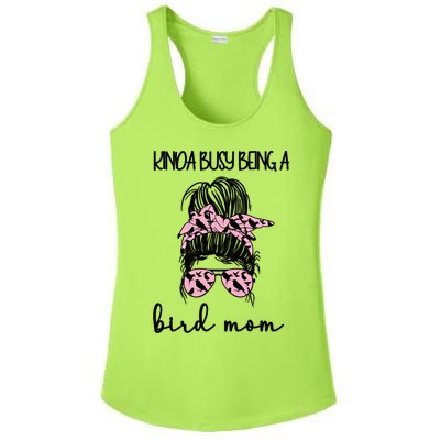 Busy Being Bird Mom Bird Owner Bird Mother Cool Gift Ladies PosiCharge Competitor Racerback Tank