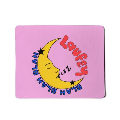 Blah Blah Blah Moon Lauvey Mousepad