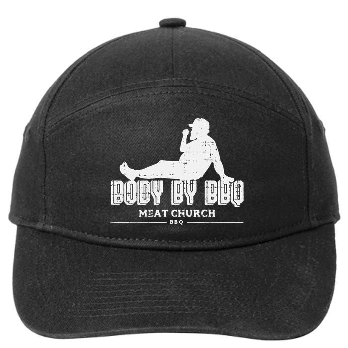 Body By Bbq Funny Barbecue Grill Meat Lover 7-Panel Snapback Hat