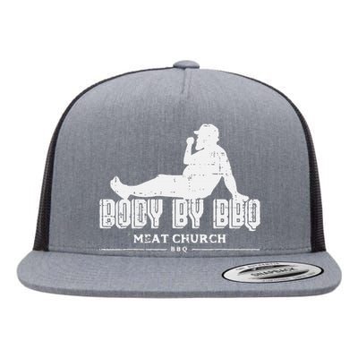 Body By Bbq Funny Barbecue Grill Meat Lover Flat Bill Trucker Hat