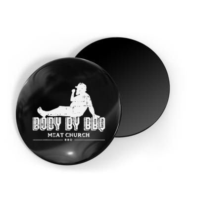 Body By Bbq Funny Barbecue Grill Meat Lover Magnet