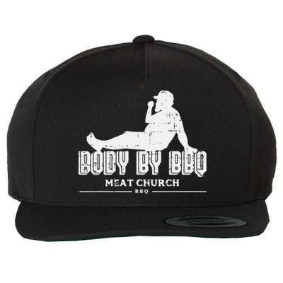 Body By Bbq Funny Barbecue Grill Meat Lover Wool Snapback Cap