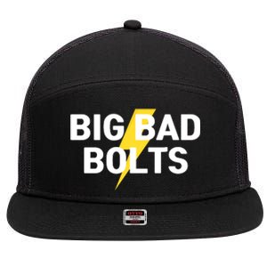 Big Bad Bolts Funny 7 Panel Mesh Trucker Snapback Hat