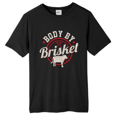 Body By Brisket Funny Steak Lover Grilling Bbq Chef Gift Tall Fusion ChromaSoft Performance T-Shirt