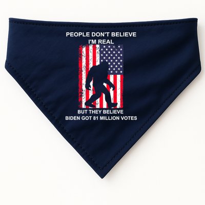 Believe Biden Bigfoot For 4th Of July USA-Made Doggie Bandana