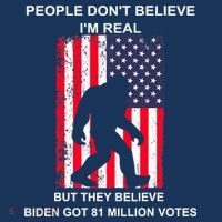 Believe Biden Bigfoot For 4th Of July Tall T-Shirt