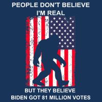Believe Biden Bigfoot For 4th Of July Bucket Hat