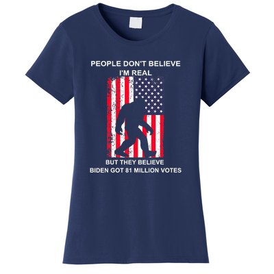 Believe Biden Bigfoot For 4th Of July Women's T-Shirt