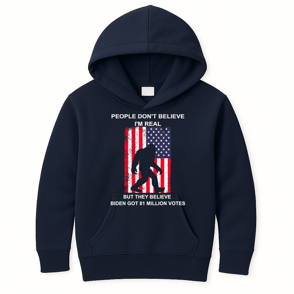 Believe Biden Bigfoot For 4th Of July Kids Hoodie