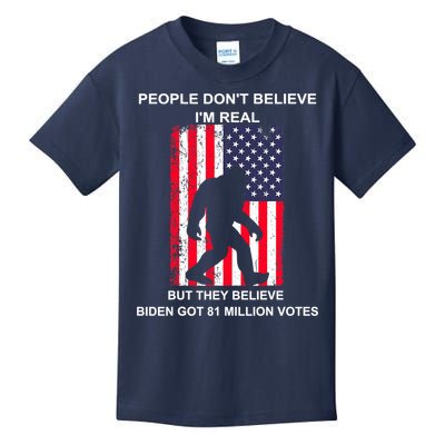 Believe Biden Bigfoot For 4th Of July Kids T-Shirt