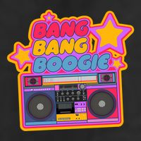 Bang Bang Boogie. Boom Box. Pop Art Stickers. Hip Hop 11oz C Handle Ceramic Mug