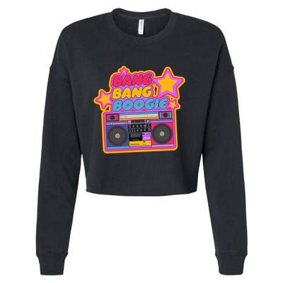 Bang Bang Boogie. Boom Box. Pop Art Stickers. Hip Hop Cropped Pullover Crew