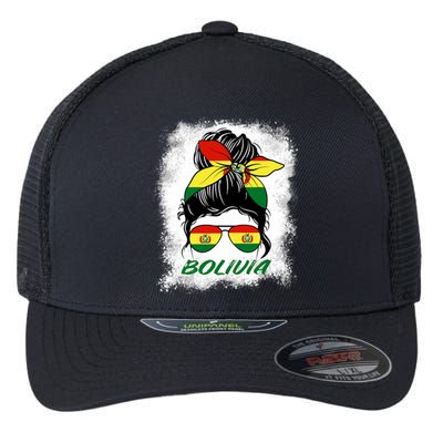 Bolivia Bleached Bolivian Bolivian Flexfit Unipanel Trucker Cap