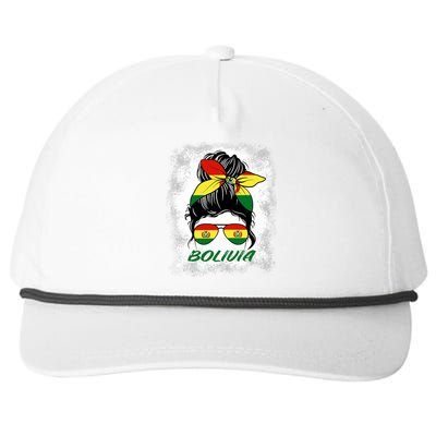 Bolivia Bleached Bolivian Bolivian Snapback Five-Panel Rope Hat