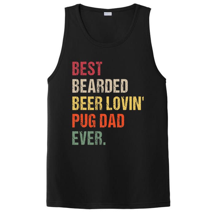 Best Bearded Beer Lovin' Pug Dad Ever PosiCharge Competitor Tank