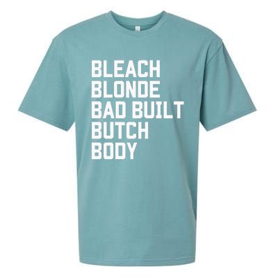 Bleach Blonde Bad Built Butch Body Antimaga Sueded Cloud Jersey T-Shirt