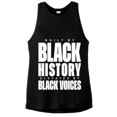 Built By Black History Elevated By Black Voices Ladies PosiCharge Tri-Blend Wicking Tank
