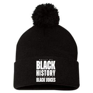 Built By Black History Elevated By Black Voices Pom Pom 12in Knit Beanie