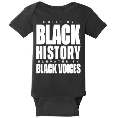 Built By Black History Elevated By Black Voices Baby Bodysuit