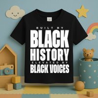 Built By Black History Elevated By Black Voices Toddler T-Shirt