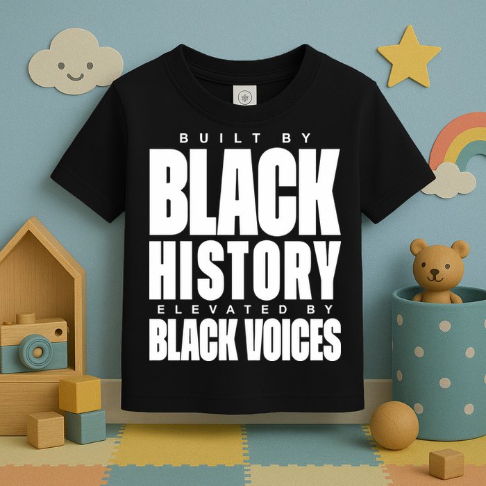 Built By Black History Elevated By Black Voices Toddler T-Shirt