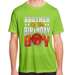 Brother Basketball Birthday Boy Family Baller B Day Party Adult ChromaSoft Performance T-Shirt