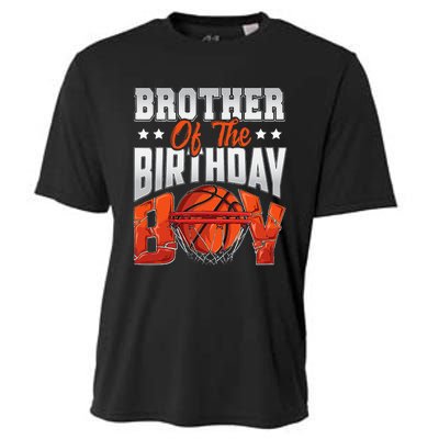 Brother Basketball Birthday Boy Family Baller B Day Party Cooling Performance Crew T-Shirt