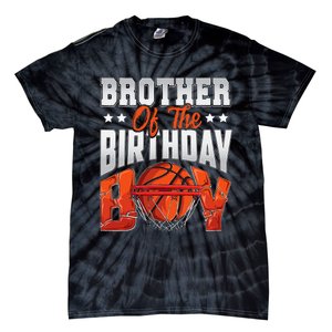 Brother Basketball Birthday Boy Family Baller B Day Party Tie-Dye T-Shirt