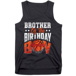 Brother Basketball Birthday Boy Family Baller B Day Party Tank Top