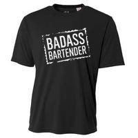 Badass Bartender Barkeeper Mixer Drinks Server Cooling Performance Crew T-Shirt