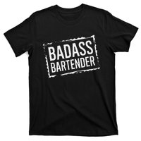 Badass Bartender Barkeeper Mixer Drinks Server T-Shirt