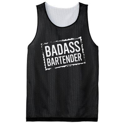 Badass Bartender Barkeeper Mixer Drinks Server Mesh Reversible Basketball Jersey Tank