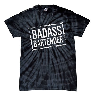 Badass Bartender Barkeeper Mixer Drinks Server Tie-Dye T-Shirt