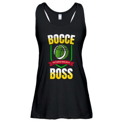 Bocce Boss Boules Sports Lawn Bocce Ball Ladies Essential Flowy Tank