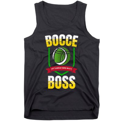 Bocce Boss Boules Sports Lawn Bocce Ball Tank Top