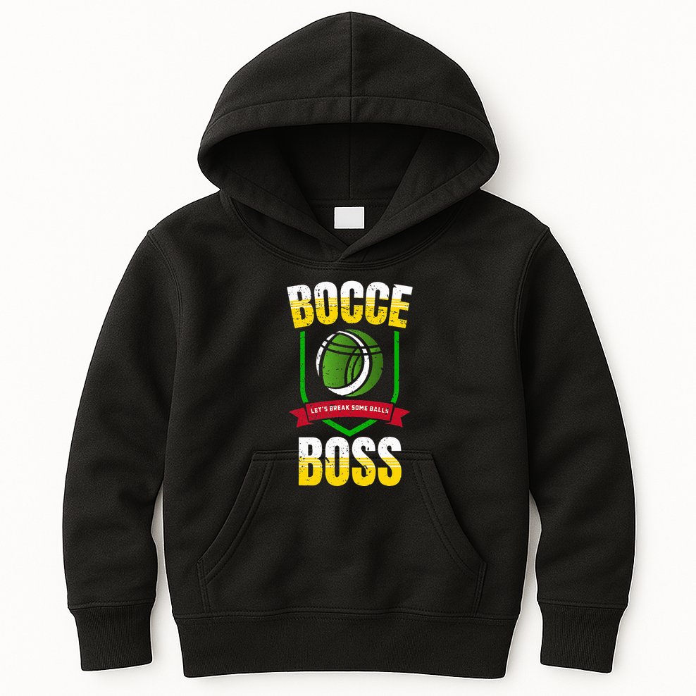 Bocce Boss Boules Sports Lawn Bocce Ball Kids Hoodie