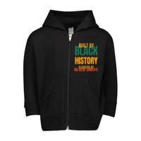 Built By Black History Elevated By Black Voices Toddler Zip Fleece Hoodie