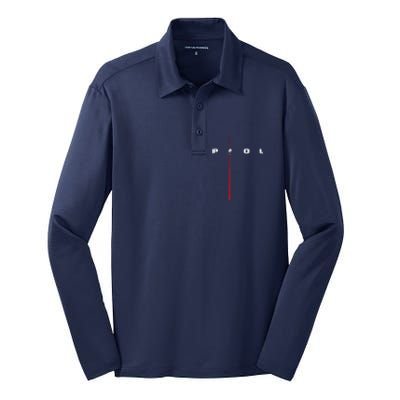 Billiards Billiards Silk Touch Performance Long Sleeve Polo