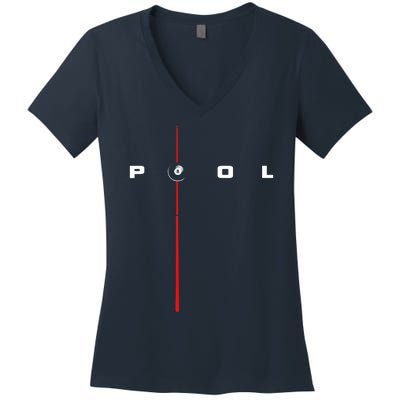 Billiards Billiards Women's V-Neck T-Shirt