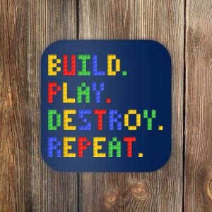 Block Building Build Play Destroy Repeat Brick Builder Coaster