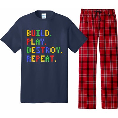 Block Building Build Play Destroy Repeat Brick Builder Pajama Set