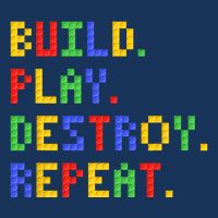 Block Building Build Play Destroy Repeat Brick Builder Mousepad